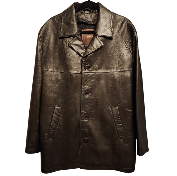 Coach Other - Coach Men's Black Soft Leather Coat